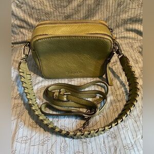 Splendid Ashton faux leather camera bag in sage green